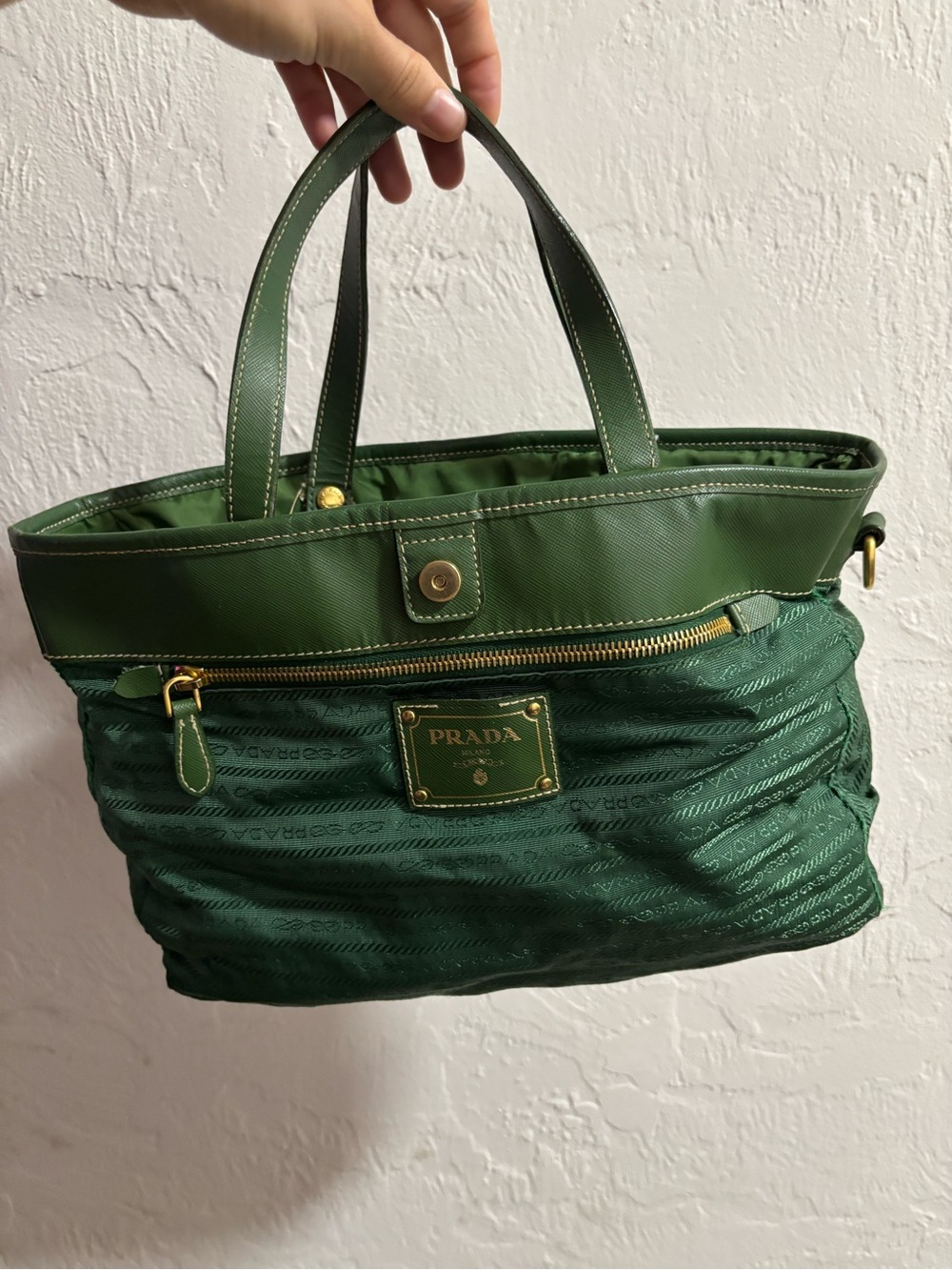 Vintage Prada Green Handbag